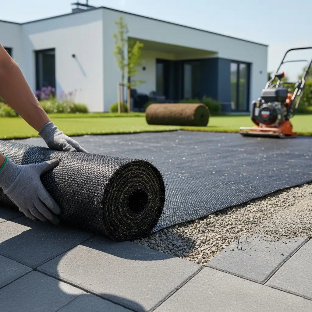 weed barrier & ground prep